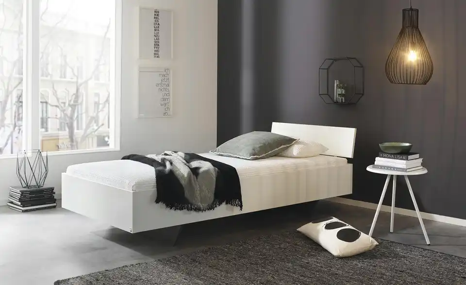 Futonbett Phoenix Cremeweiß 90 cm