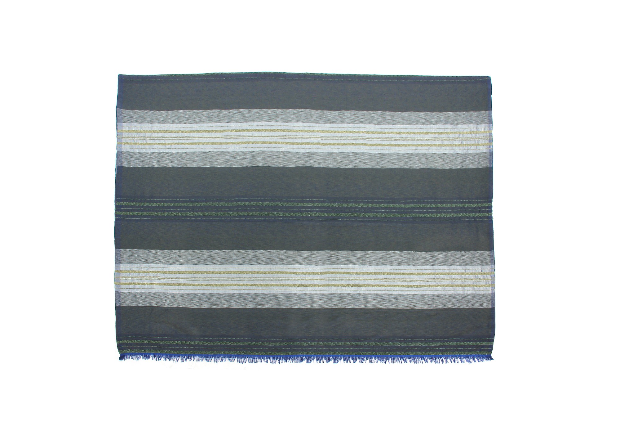 Decke aus Sabra, blau, T 300 cm, B 200 cm von fischer's lagerhaus