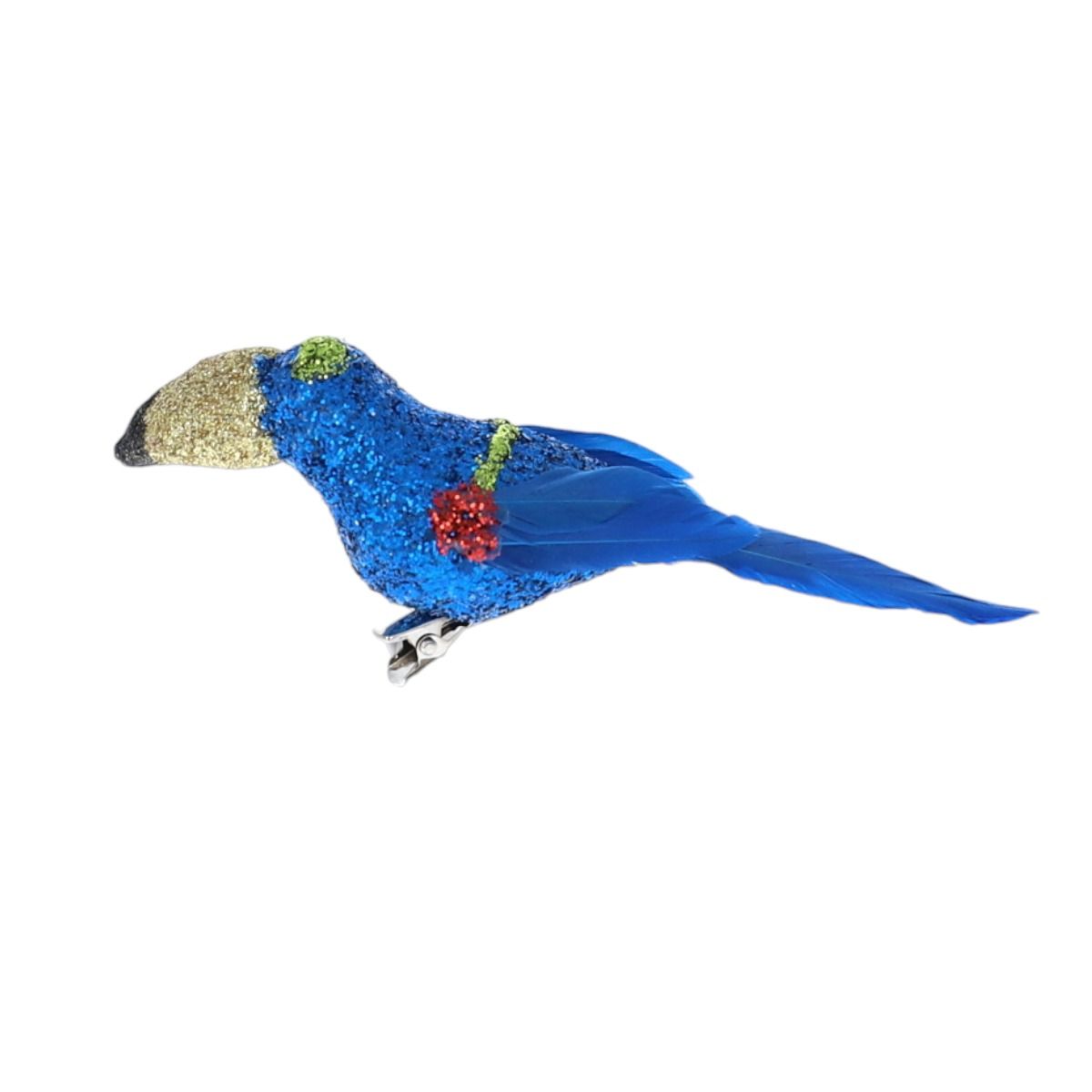 Oiseau à clipser toucan bleu Atelier jasmin