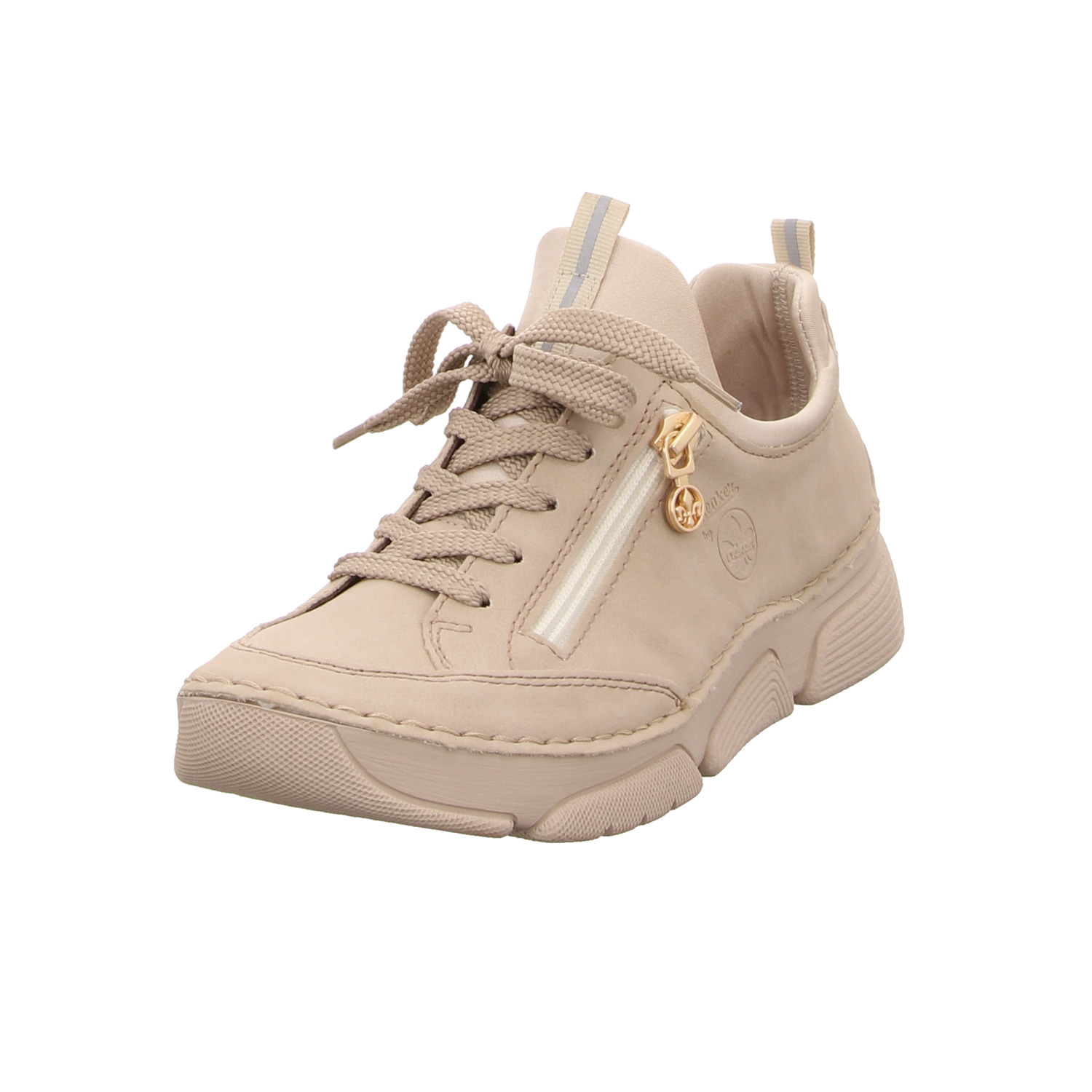 Rieker Schnürhalbschuh beige
