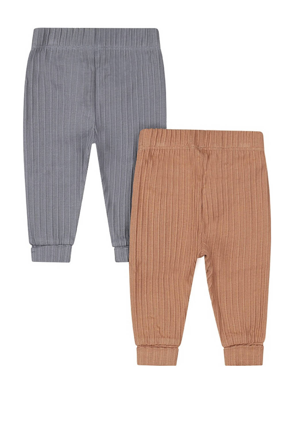 Dirkje babybroek - set van 2 bruin/grijs