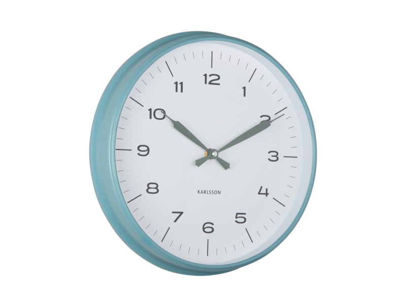 Wall Clock Modern Factory KA6056BK Black & bright red