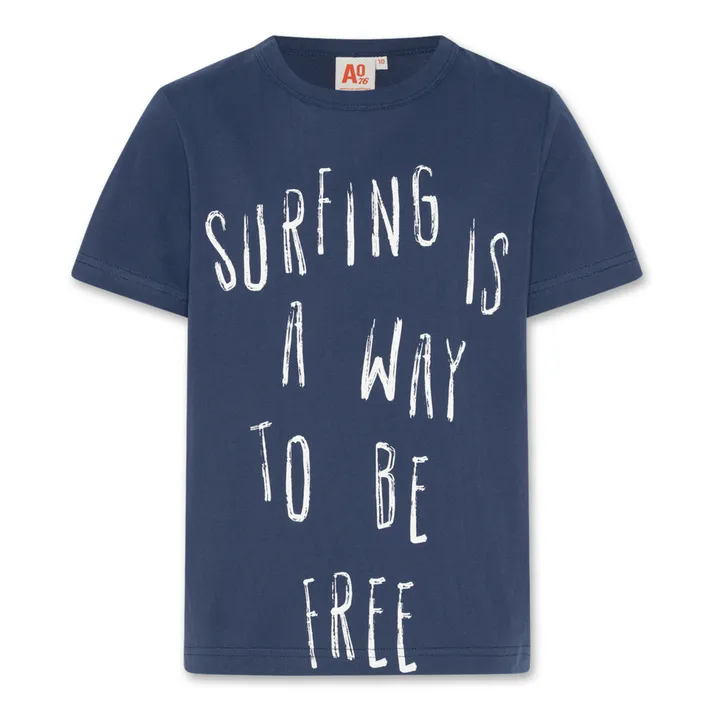AO76 T-shirt Mat Surfing | Bleu marine