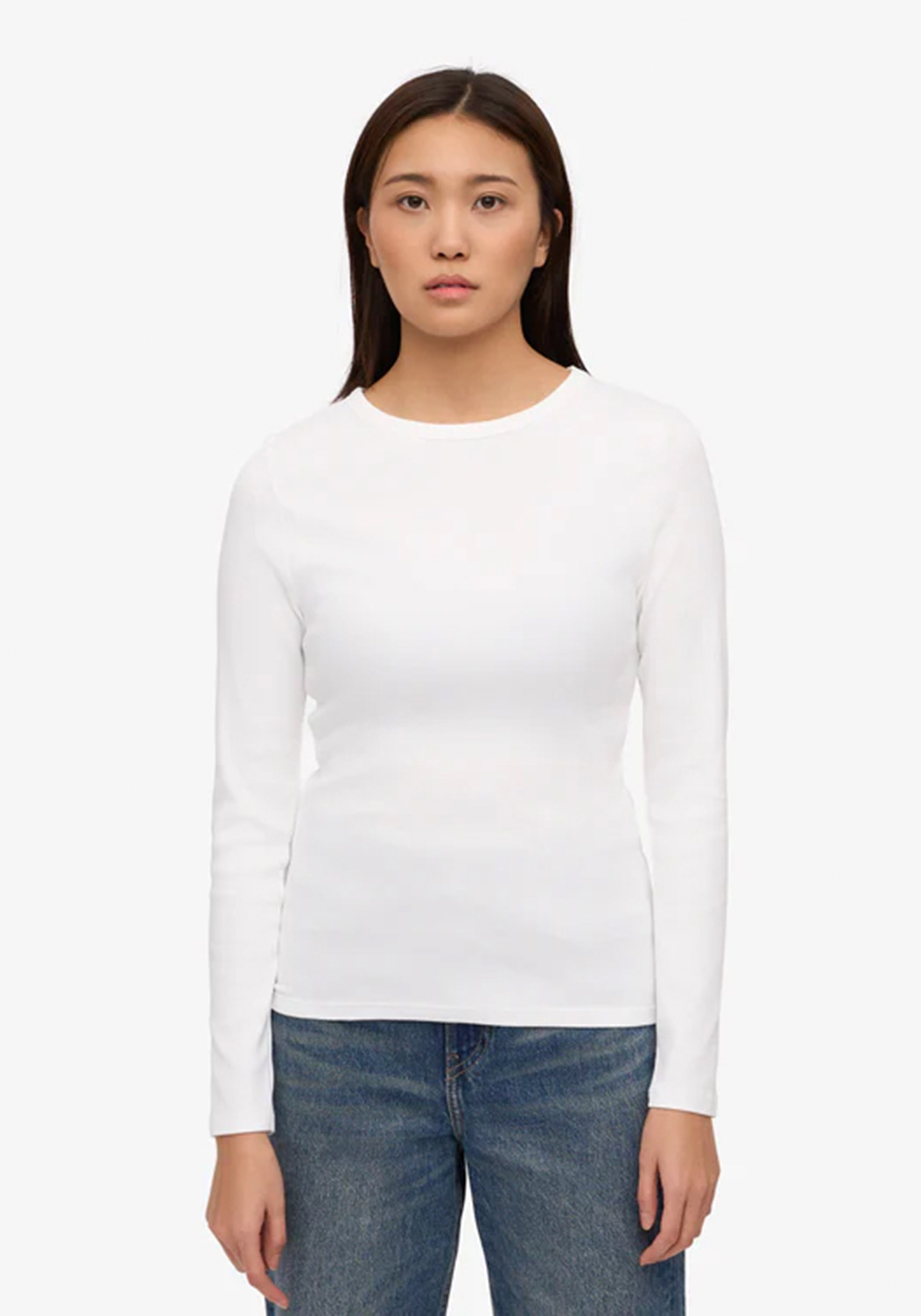 Colorful Standard Damen-Longsleeve Rib Deep Black