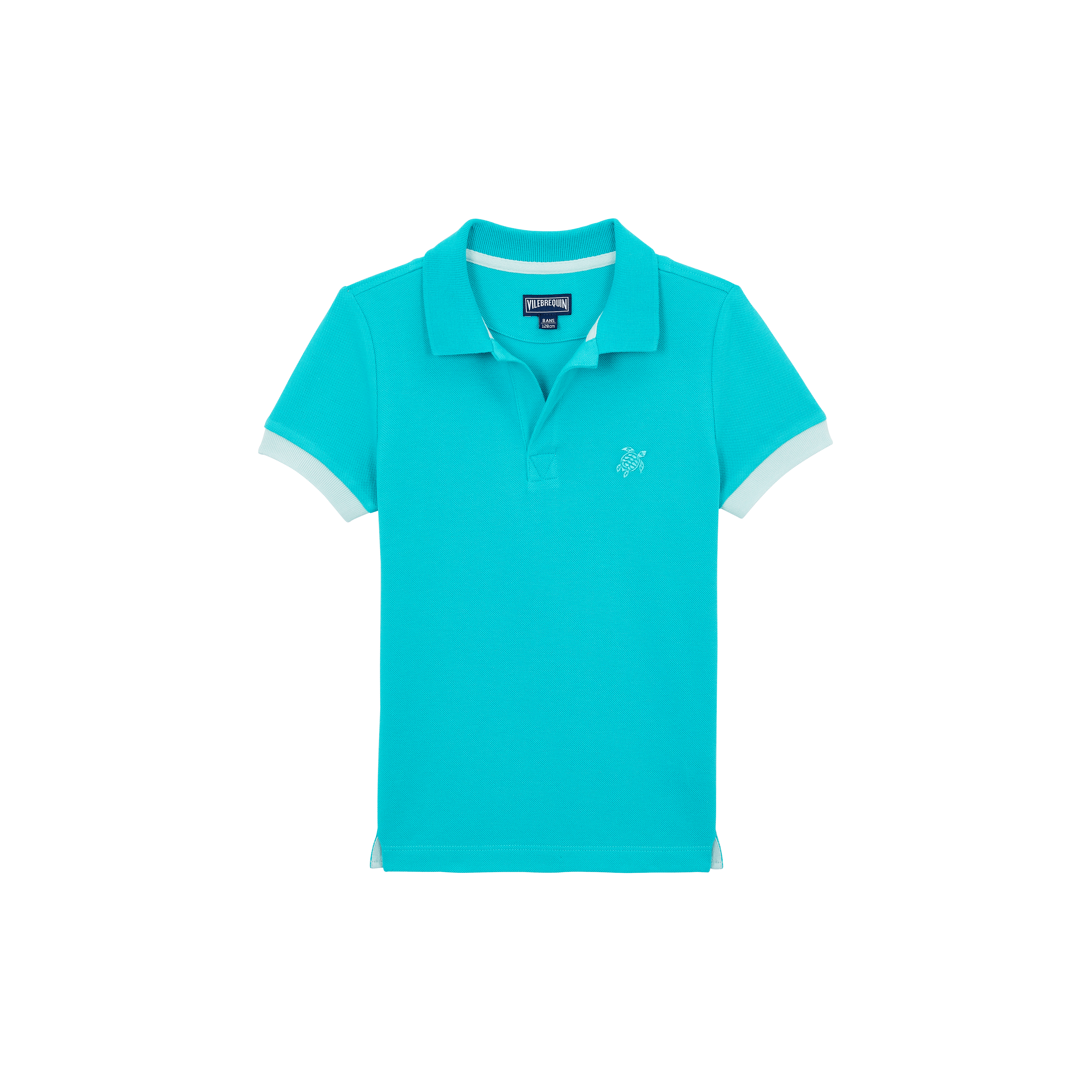 Polo en coton organique garçon uni