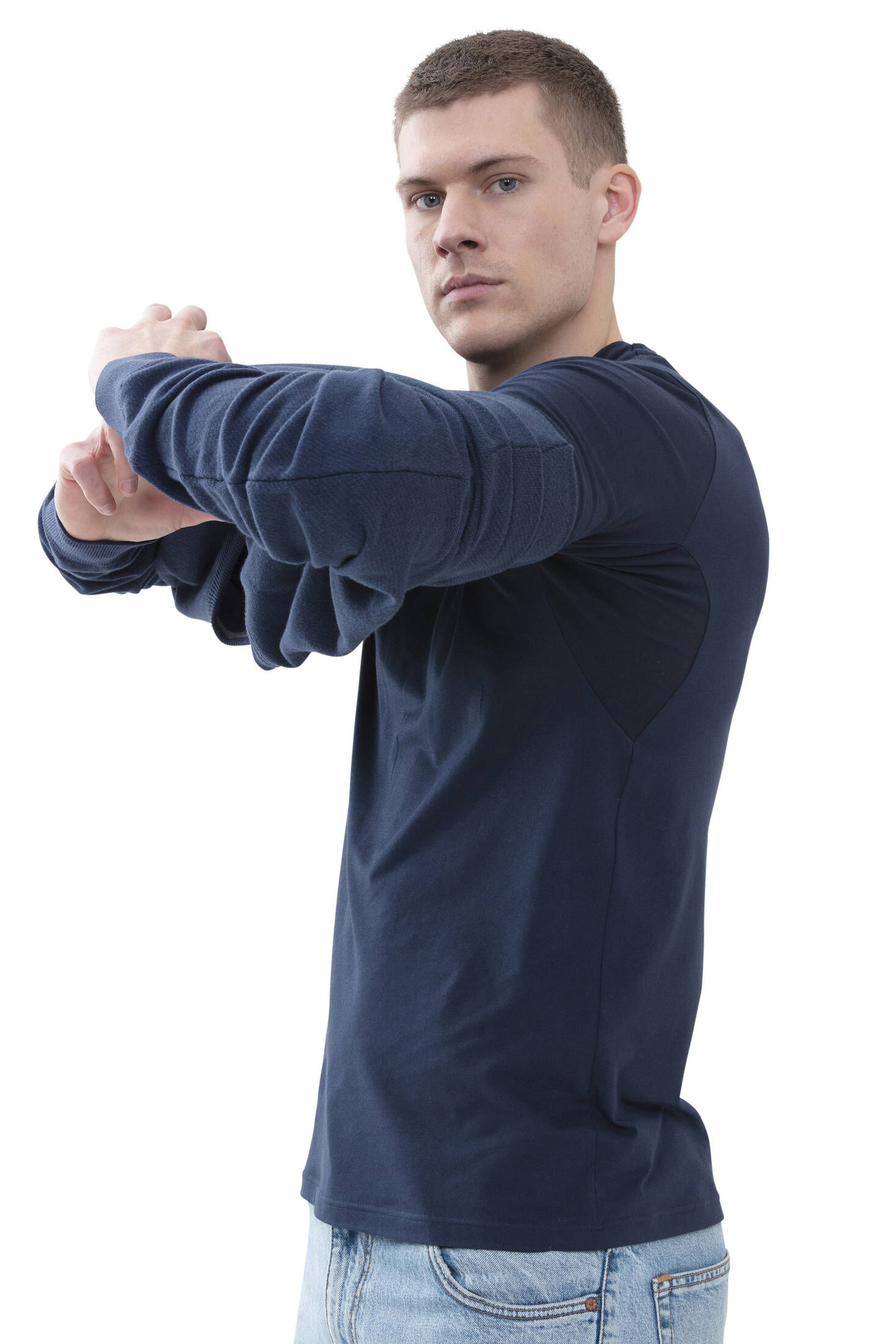 mey| Herren Hybrid-T-Shirt | Langarm