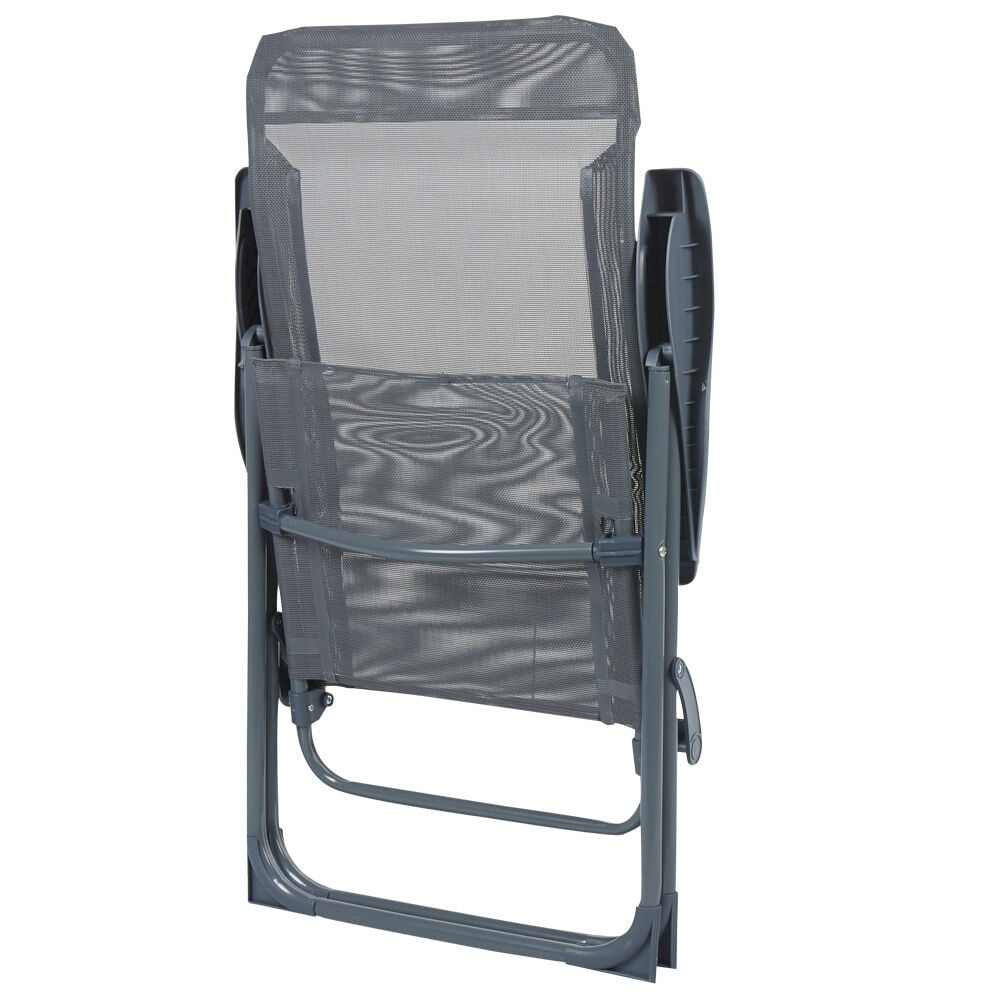 Fauteuil de camping 5 positions gris