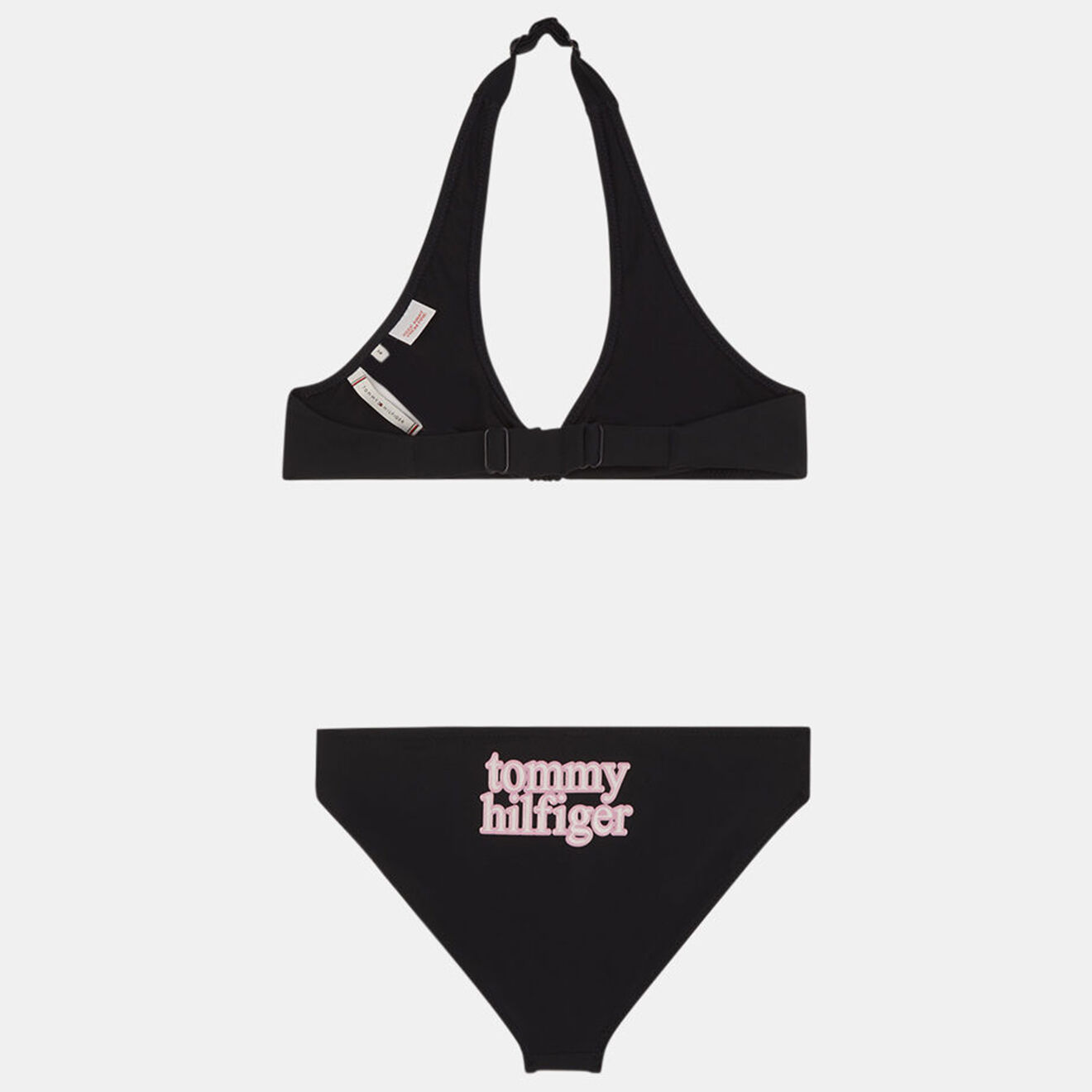 Tommy Hilfiger Maillot de Bain 2 Pièces en Matière recyclée Triangle bleu marine