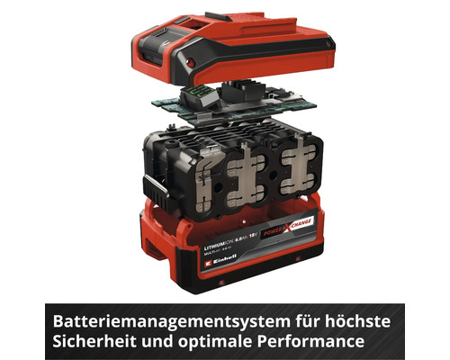Einhell Power-X-Change Plus Multi-Ah 18V vervangingsaccu, omschakelbaar van 4 Ah naar 6 Ah