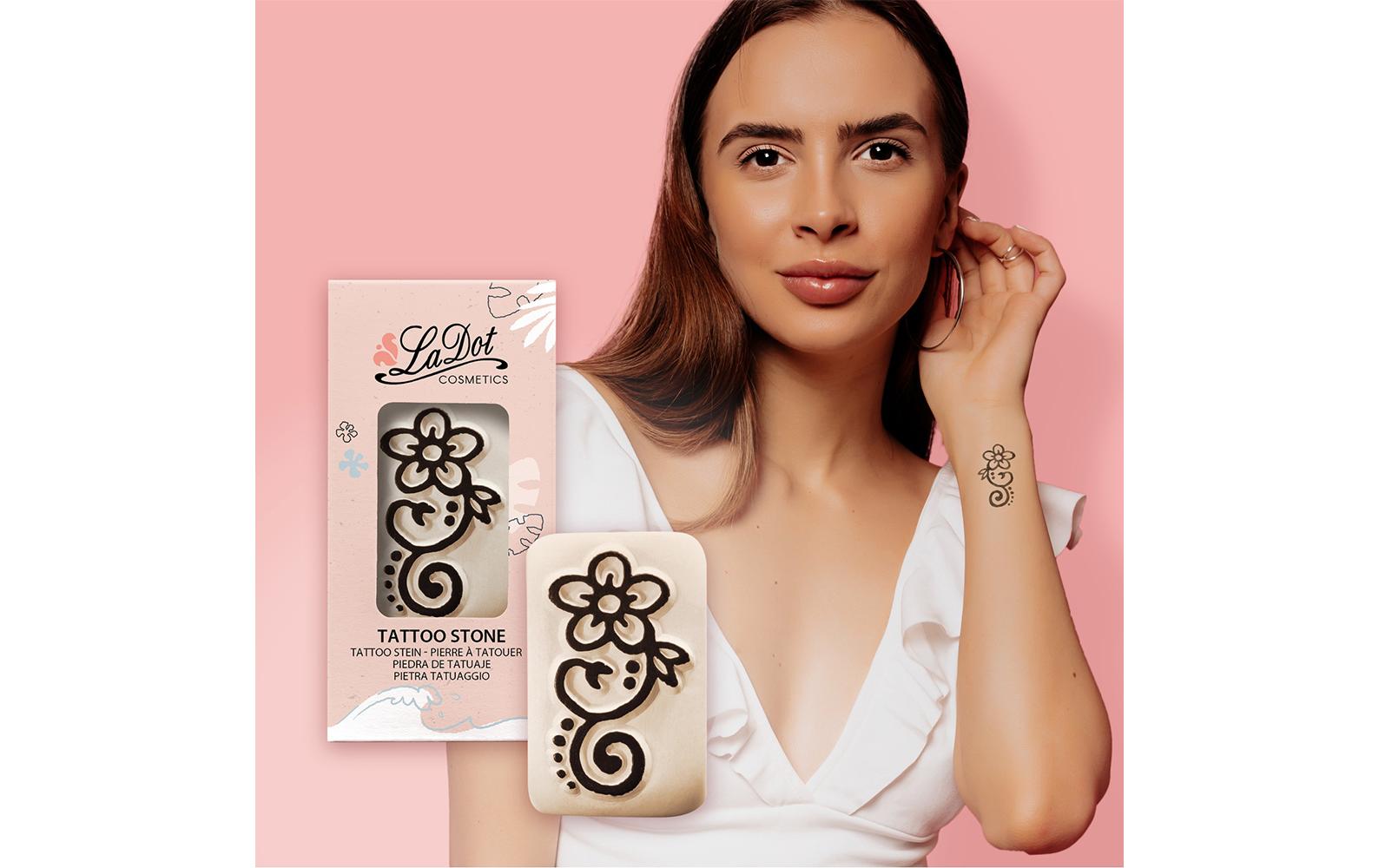 Tattoostempel Blume MediumMotiv-Stein für das perfekte Outdoor-Make-Up