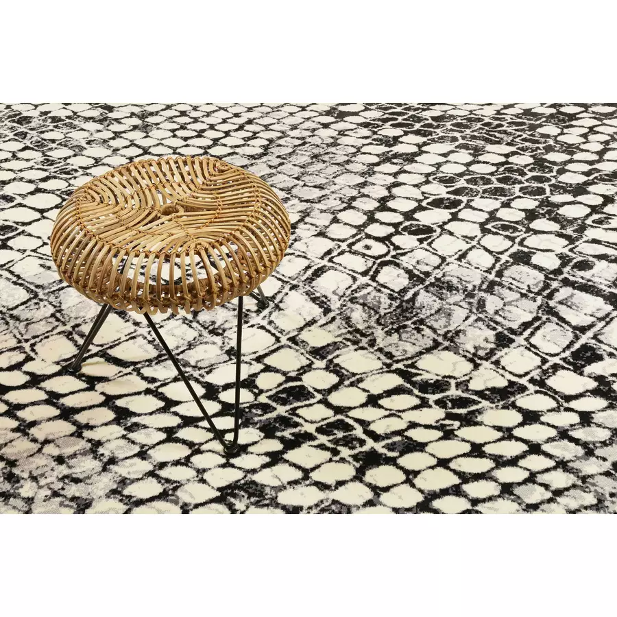 Wecon home Kurzflorteppich Snake weiß