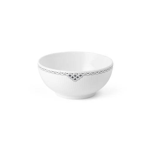 Royal Copenhagen Sort Riflet Blonde Skål, Ø15,5 cm