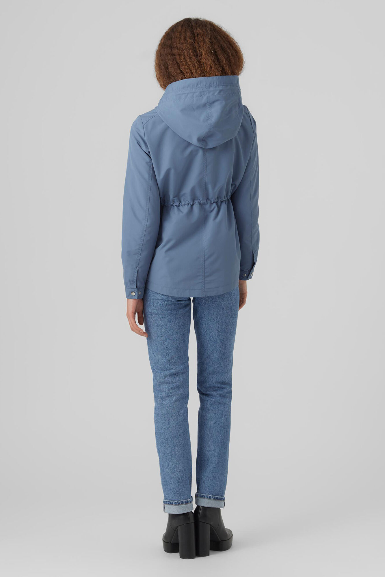Parka com capuz - Azul
