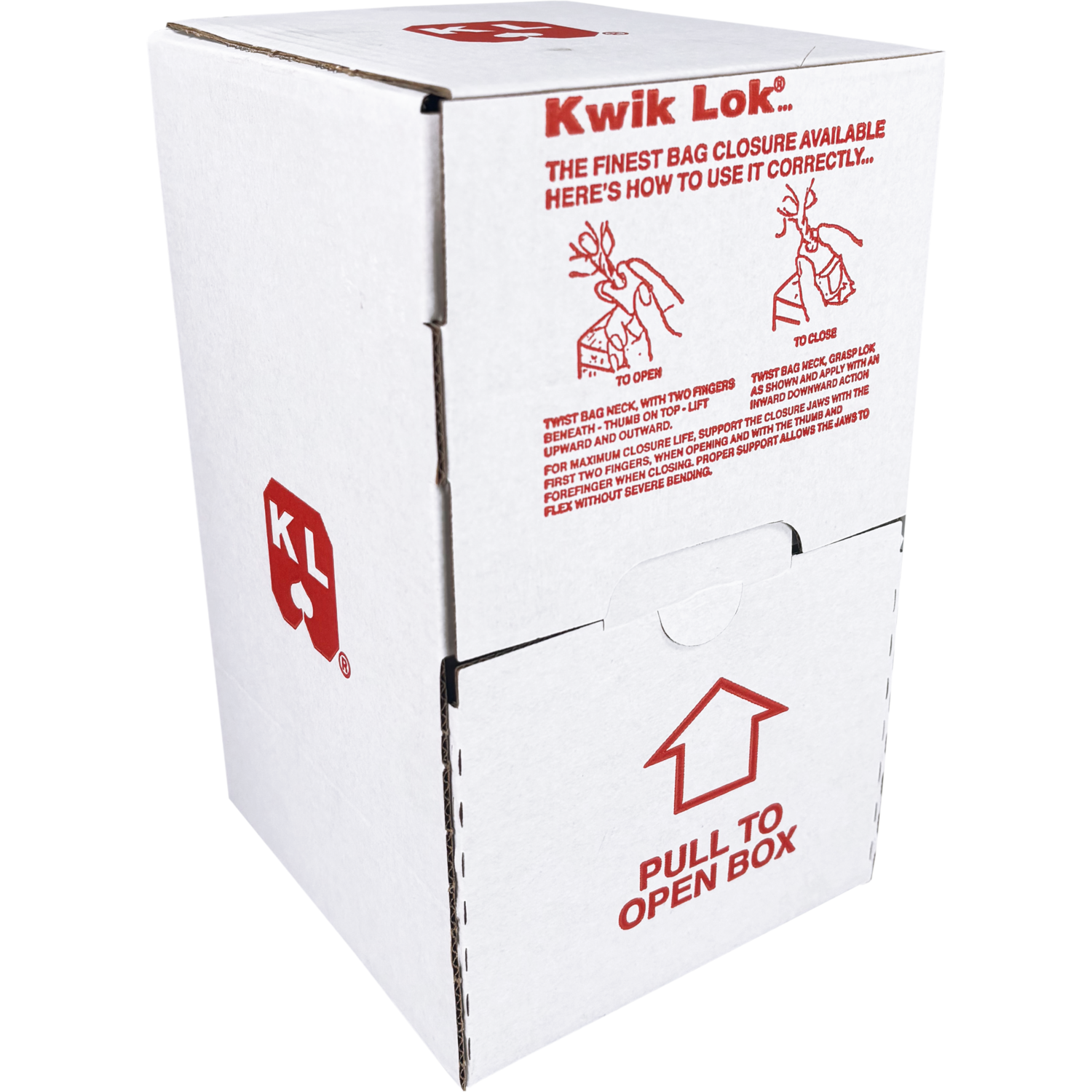 Kwik Lok® Clipsluiting, PS, wit