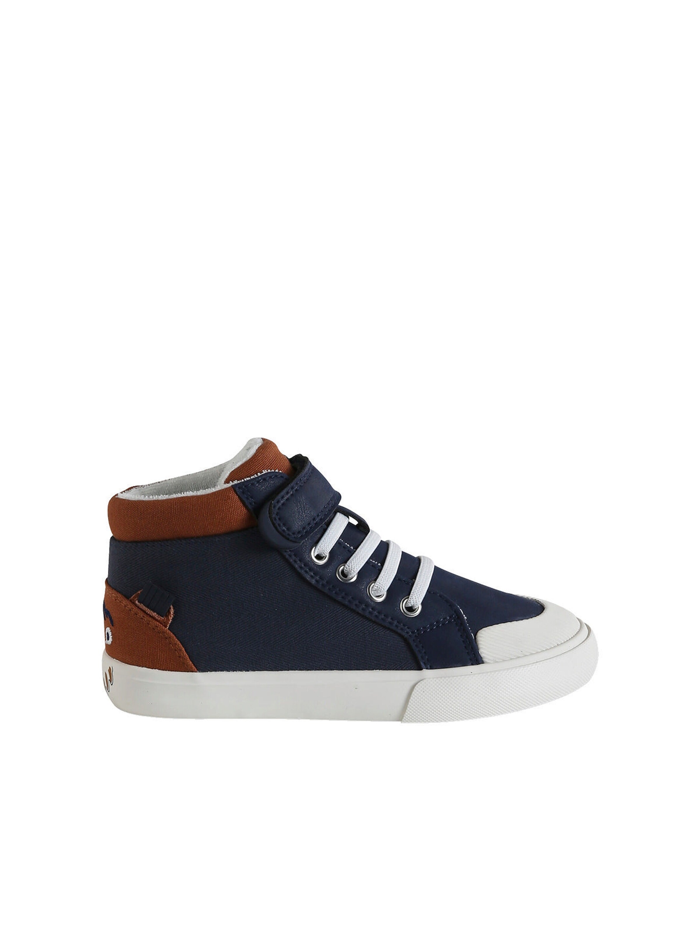 Vertbaudet Kinder High Sneakers mit Anziehtrick marine