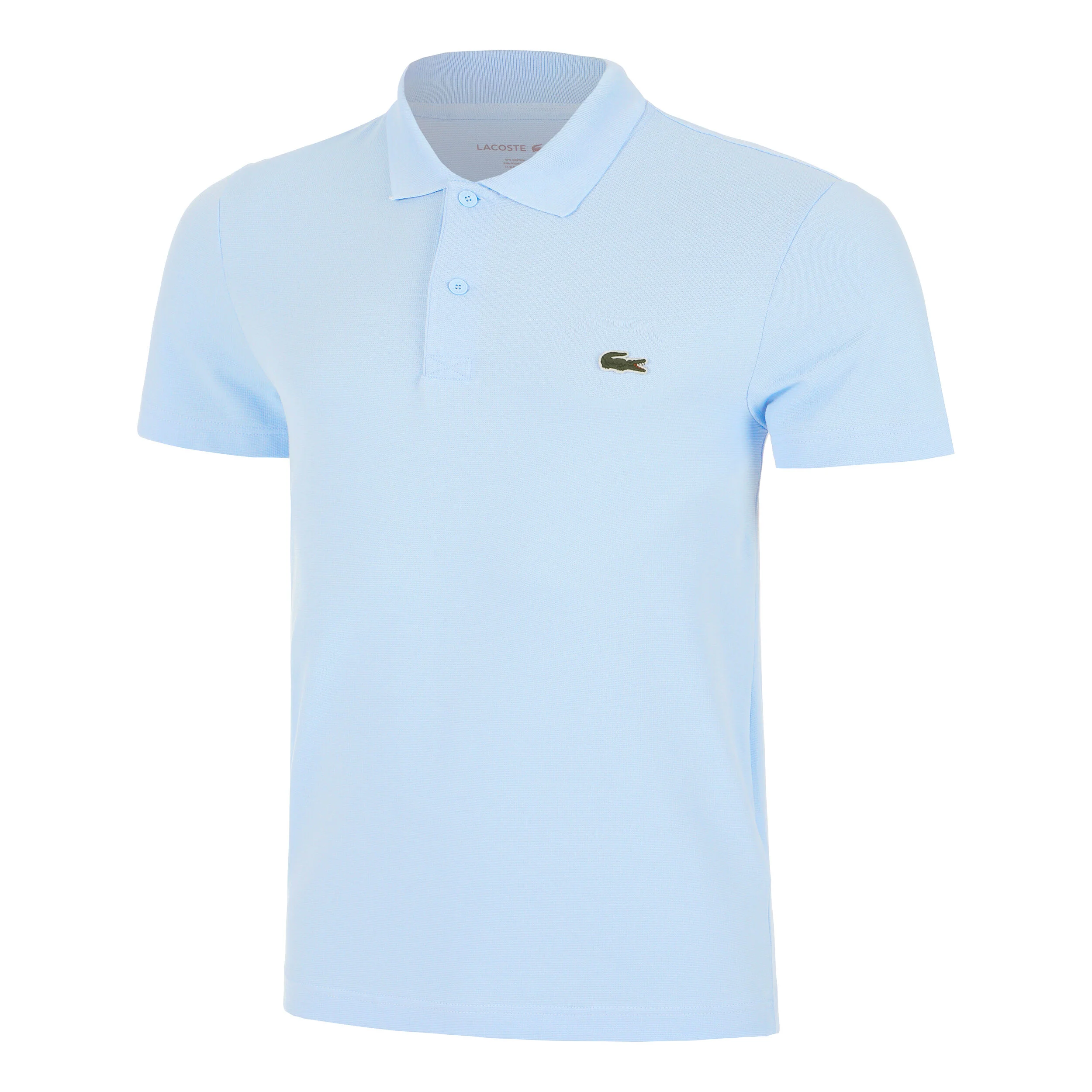 Lacoste Regular Fit Blend Knit Polo Hommes - Bleu Clair