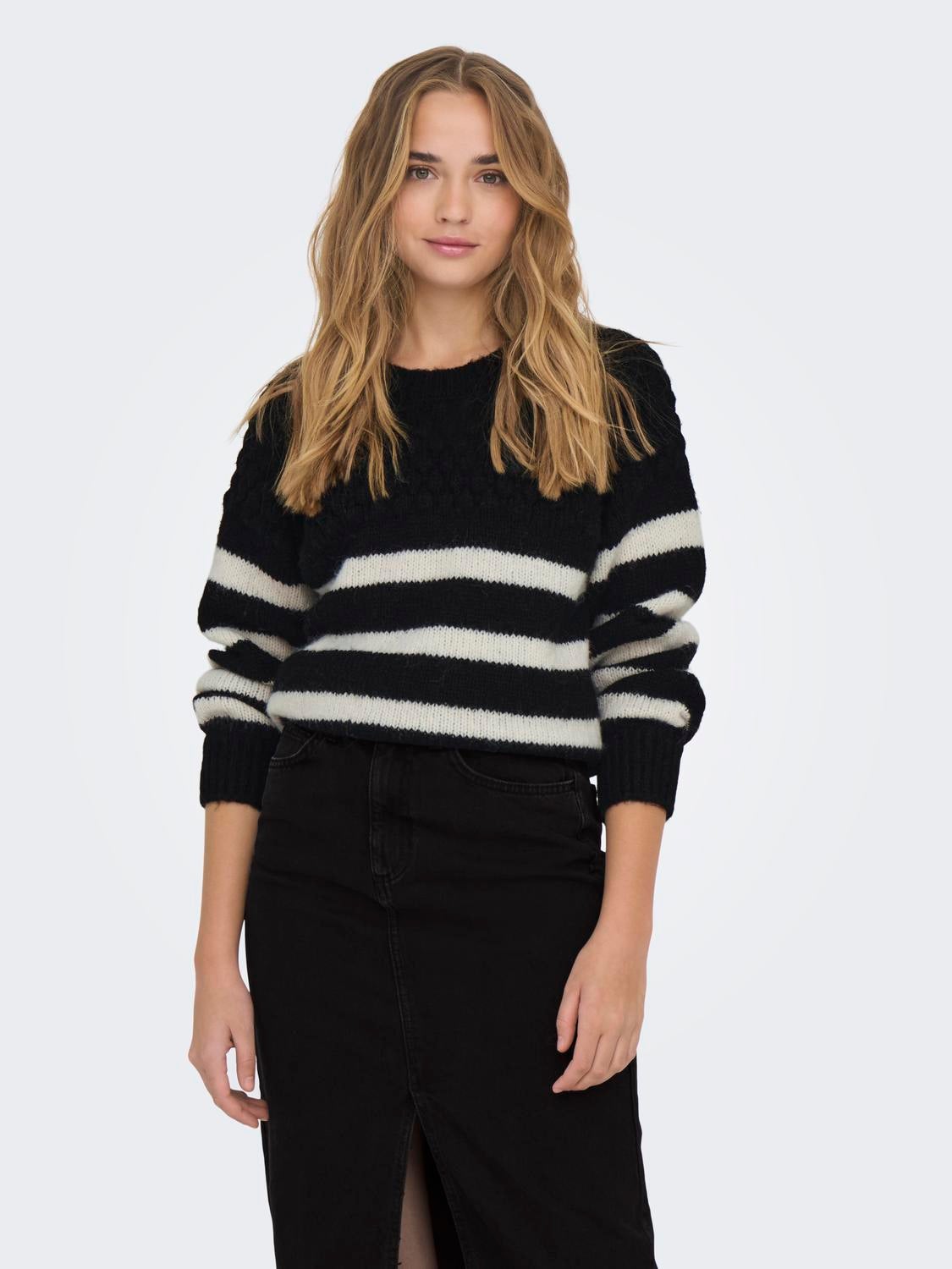 ONLBILLIE Strickpullover Black