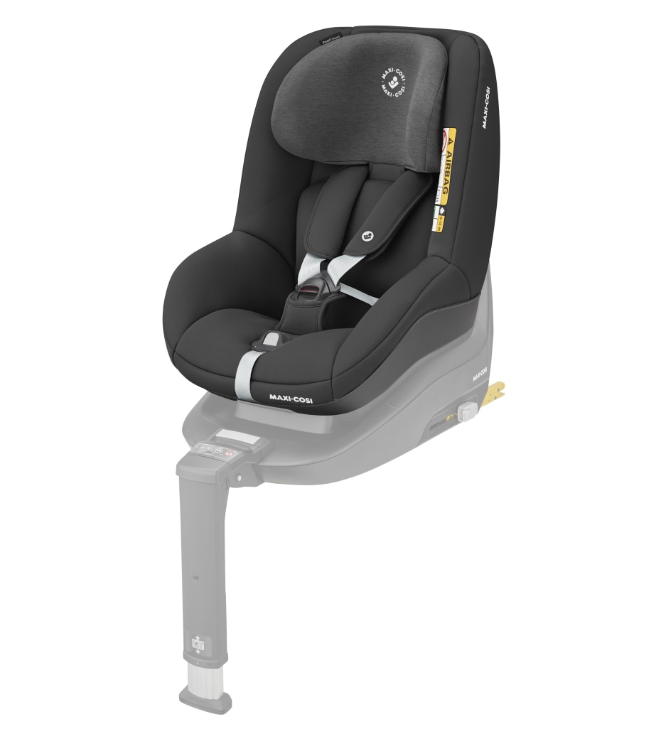 Pearl Smart 6 M - 4 Y  67 - 105 cm  9 - 18,5 kg    i-Size Sicherheit  |    Installationsanzeige |    Anbringung in/entgegen der Fahrtrichtung |    Höhe der Kopfstütze und Hosenträgergurte gleichzeitig verstellbar |