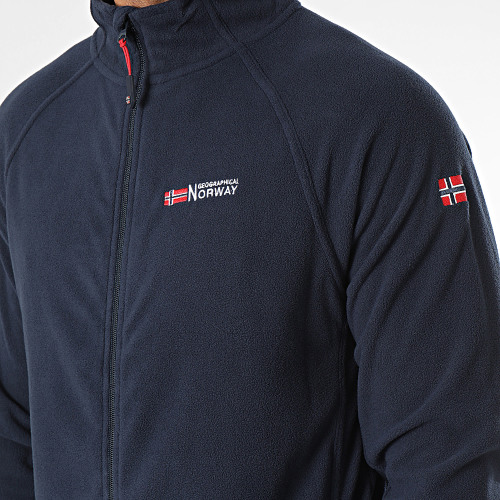 Sweat Zippé Polaire Bleu Marine