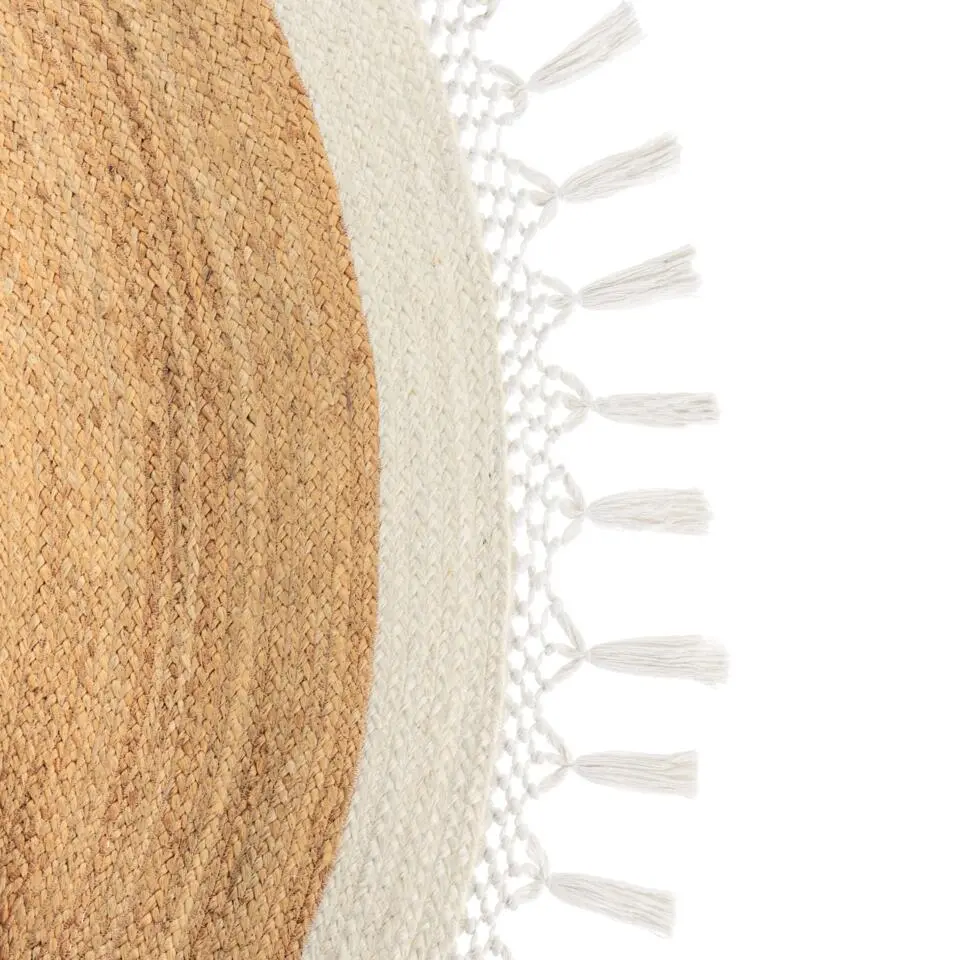 MARTS - Vloerkleed - Beige/Wit - 200 cm - Jute
