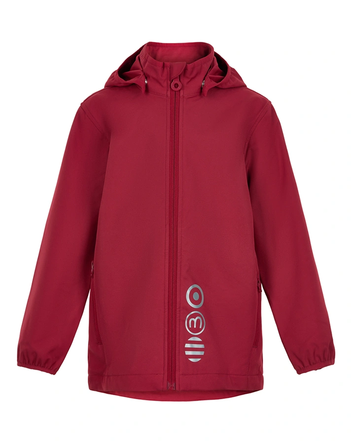 Softshelljacke SOLID 20 mit Kapuze in rot