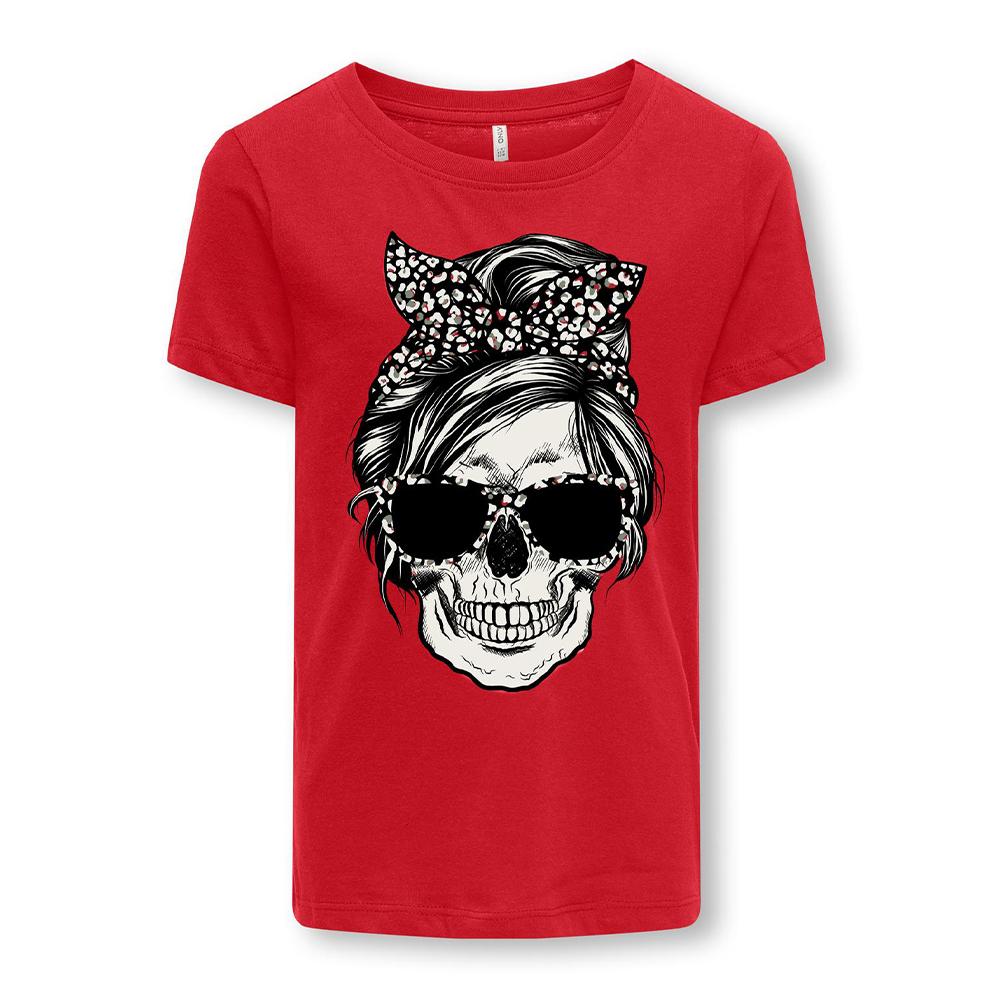 Kids ONLY T-shirt Rouge Fille Kids ONLY Kogemma