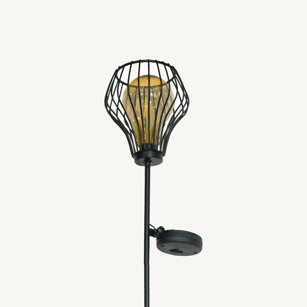 Piquet solaire loft - led blanche - à planter - en acier - extérieur - chromex