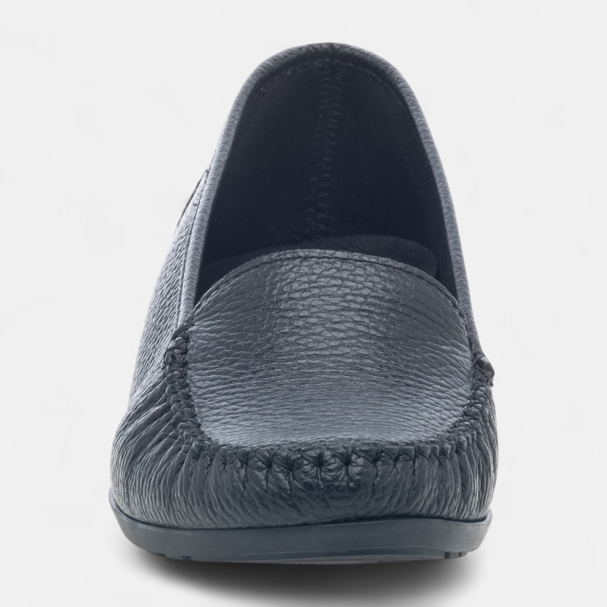 Mocassins pieds sensibles Femme en cuir noir