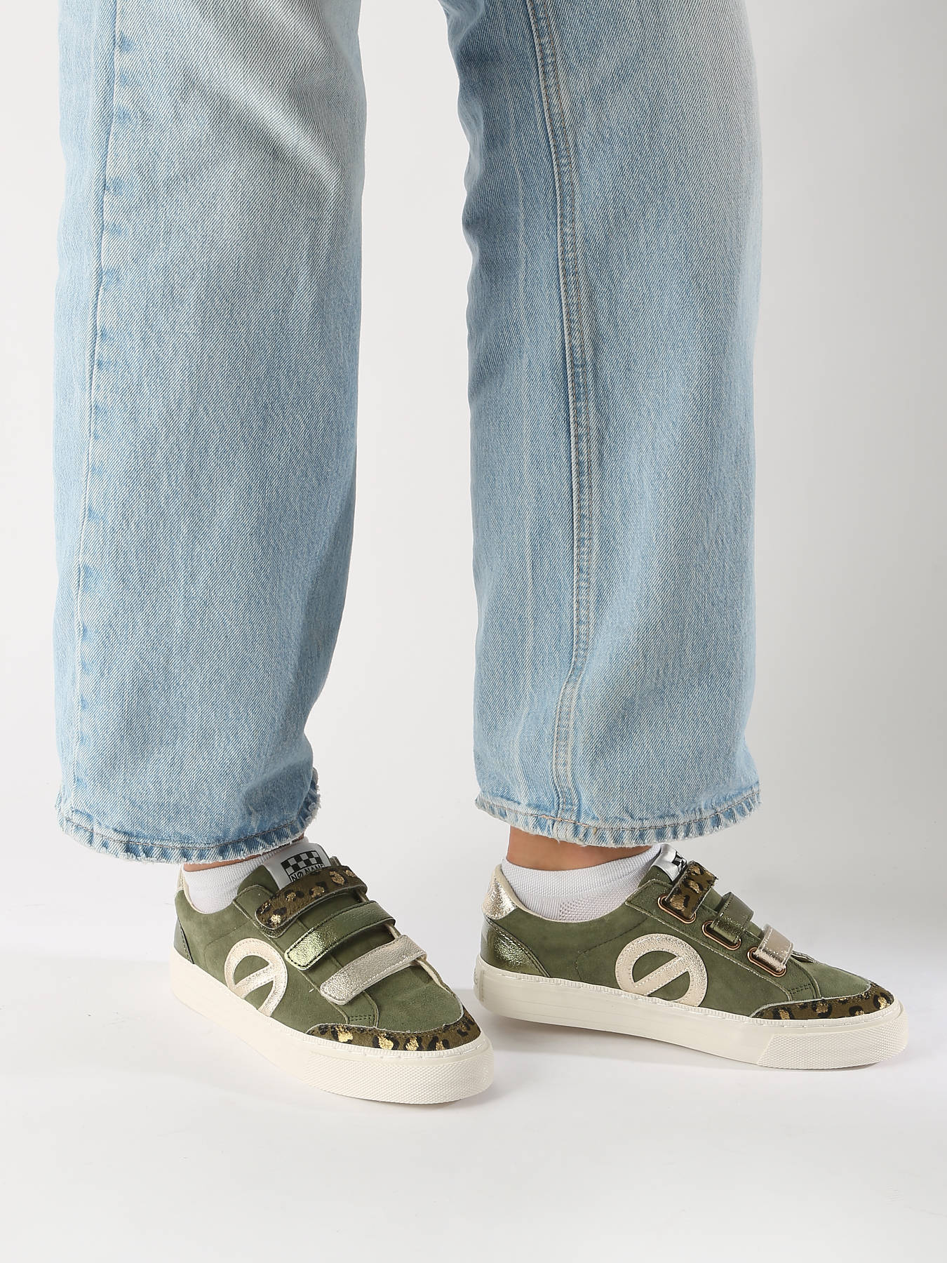 Sneakers velcro Strike en cuir NO NAME