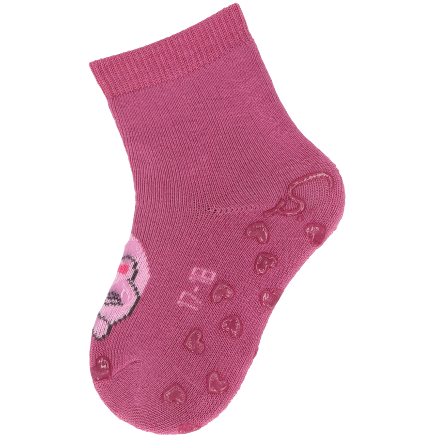 Sterntaler ABS-Krabbelsocken DP Katze purpur
