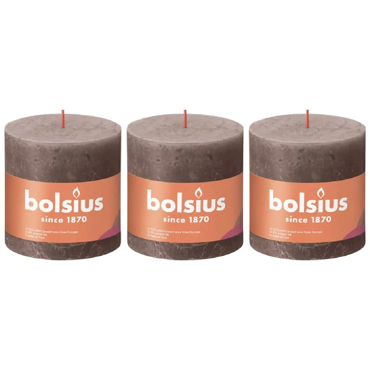 Bolsius Bougies Taipe Rustique