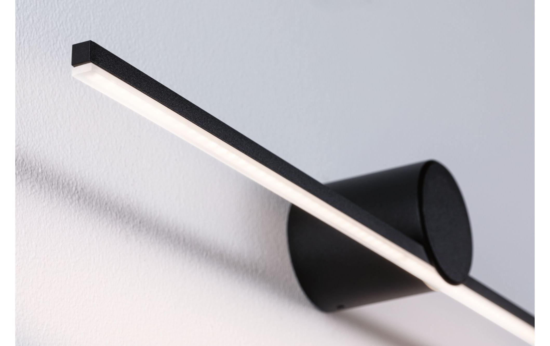 Spiegelleuchte LED Sava 4.2W SchwarzSpiegelrohrleuchte mit Schutzart IP44