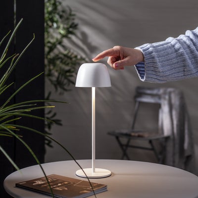 Star Trading Bordlampe Ronda, Hvit