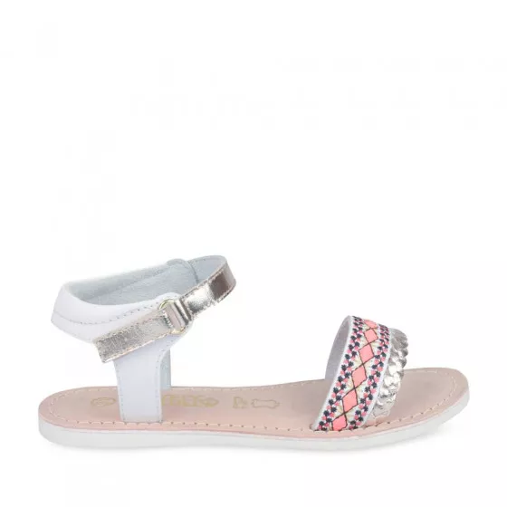 Sandales BLANC LOVELY SKULL CUIR