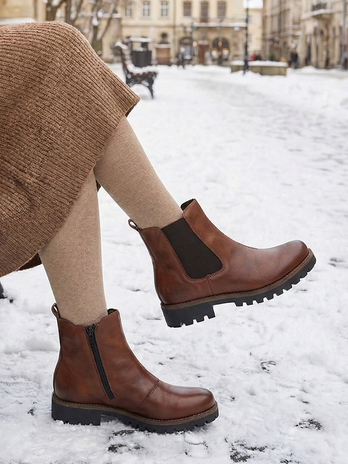 Rieker Lettfòret lav Boots brun