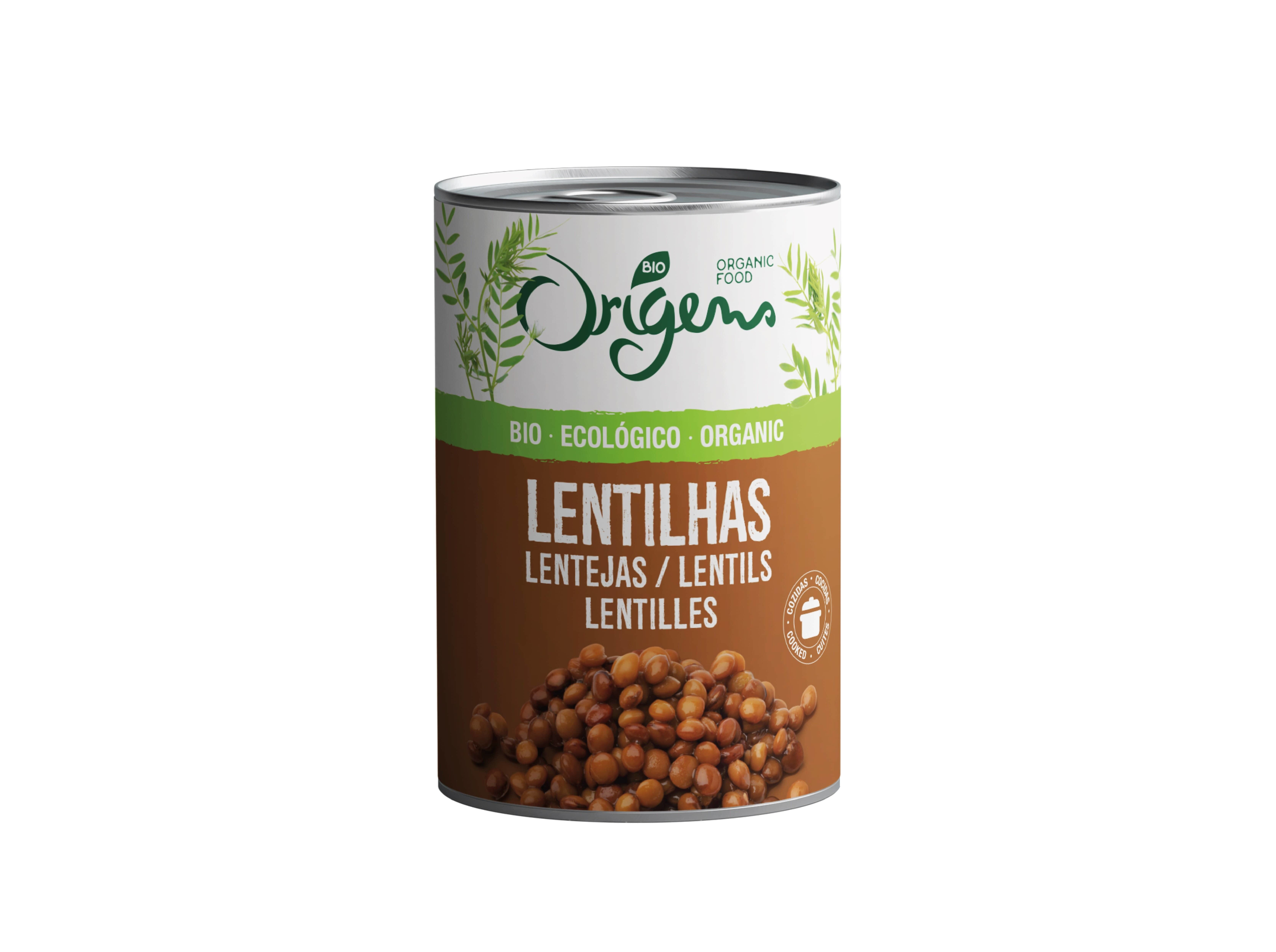 LENTILHAS CASTANHAS ORIGENS BIO LATA 400 G