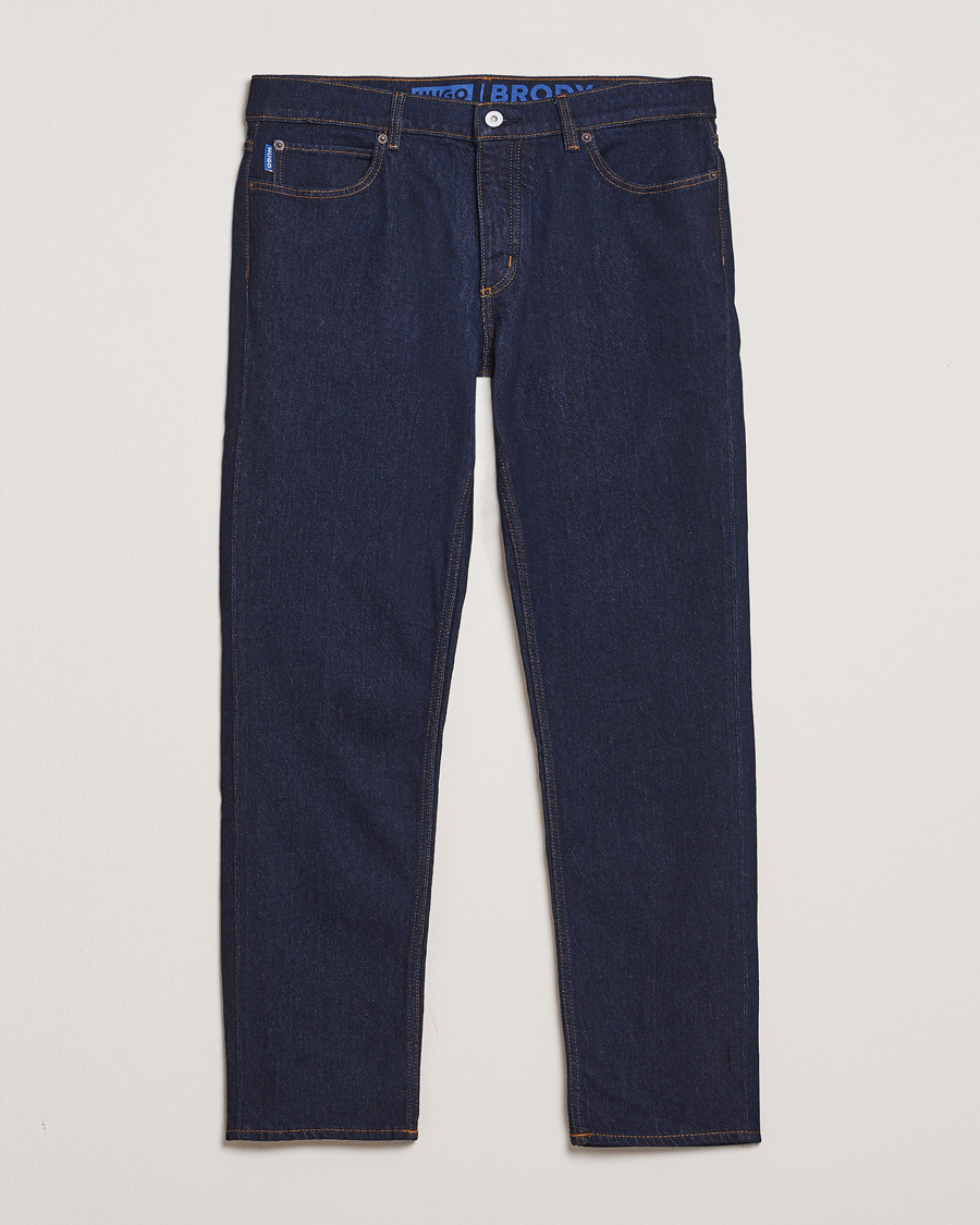 HUGO Brody Tapered Fit Jeans Dark Blue