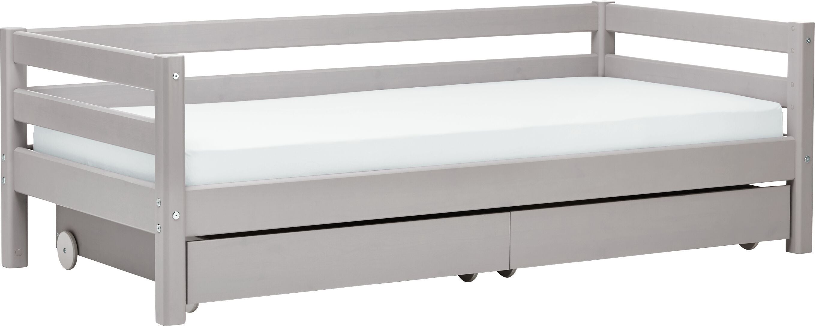 Flexa CLASSIC Kombibett - Grau / B: 100.0 cm x T: 210.0 cm x H: 67.0 cm