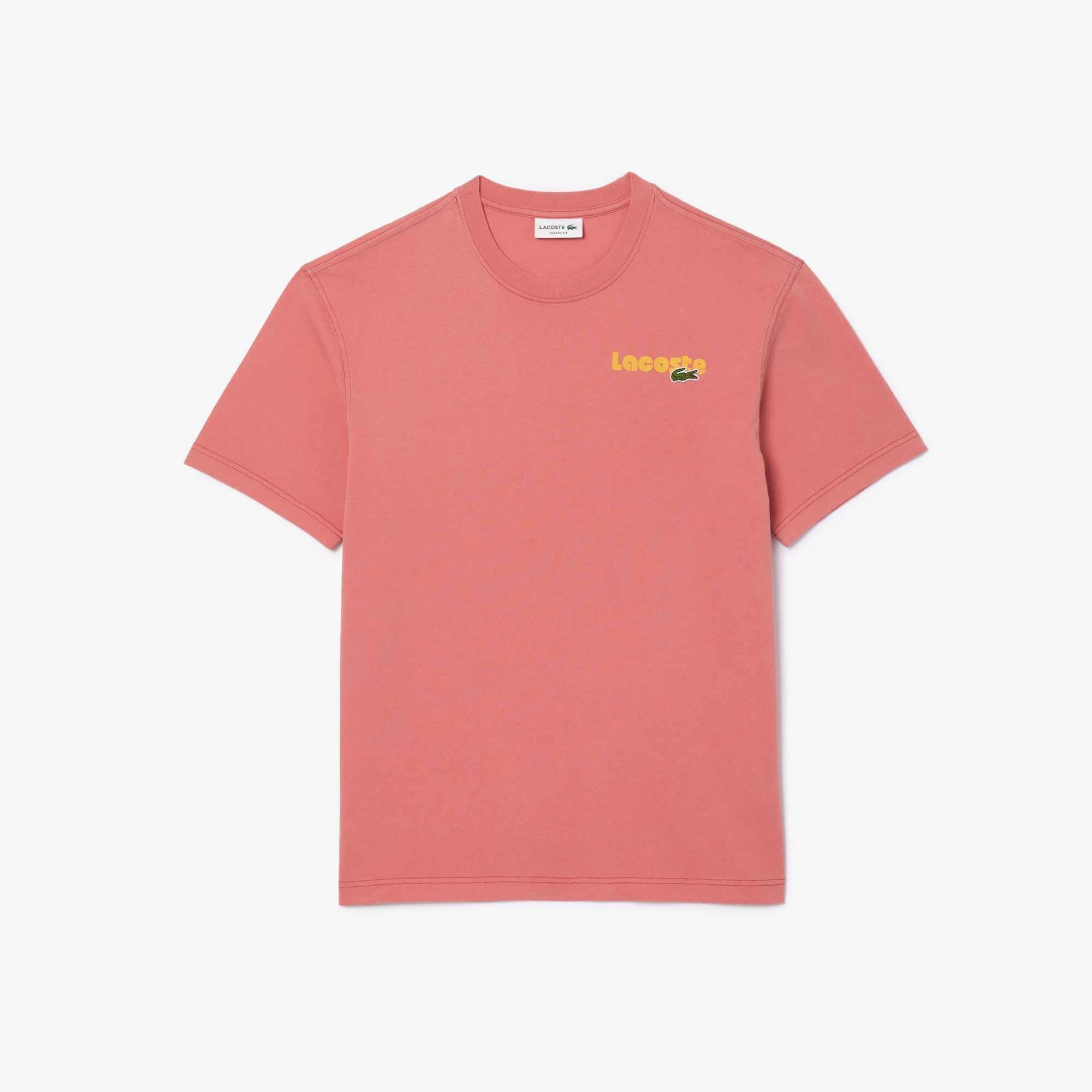 Lacoste Washed Effect Ombré Print T shirt