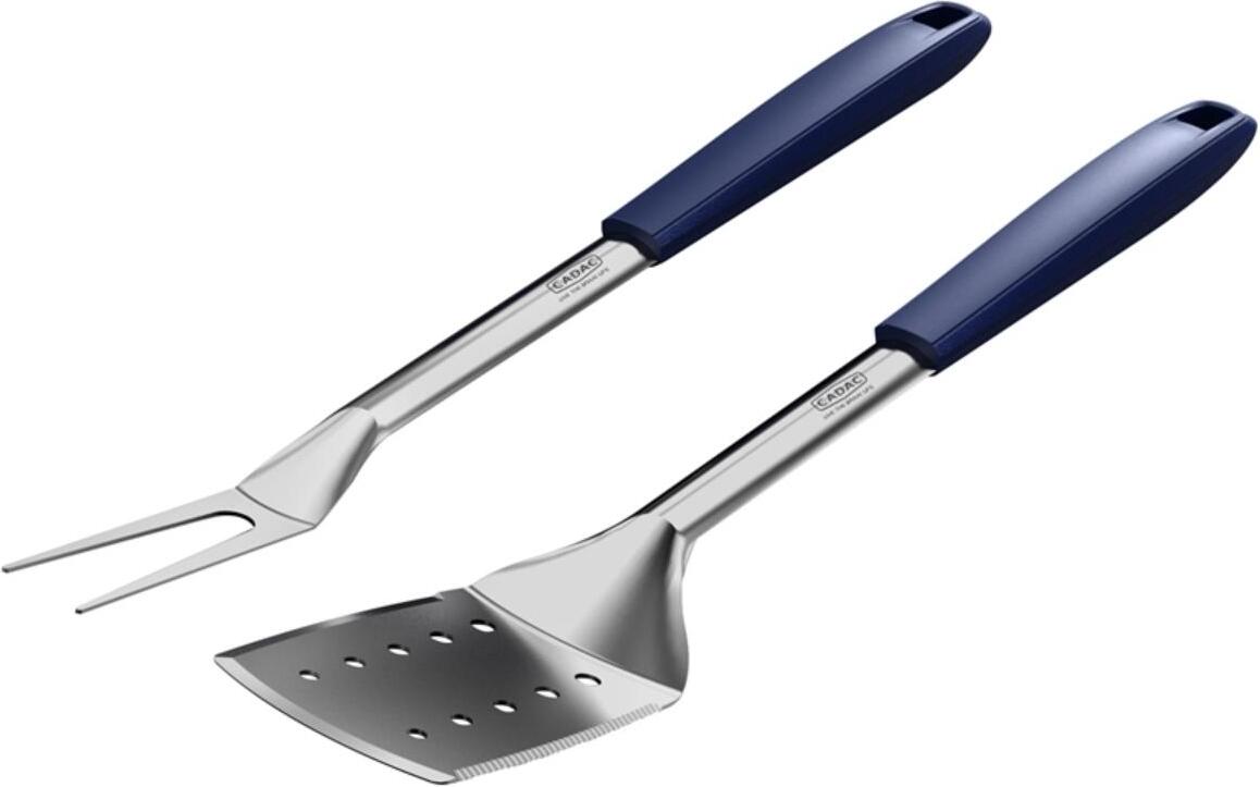 Cadac barbecue set 2-delig blauw / zilver 56 x 16 x 46 cm