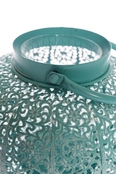 Orient-Laterne LALE - pastell Blau - Metall