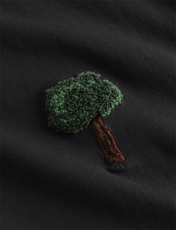 Forét TREE T-SHIRT Washed black