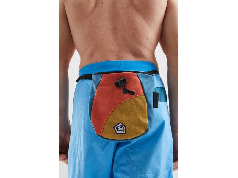 E9 Chalk Bag Dropz Blau/Rot Chalk-Tasche