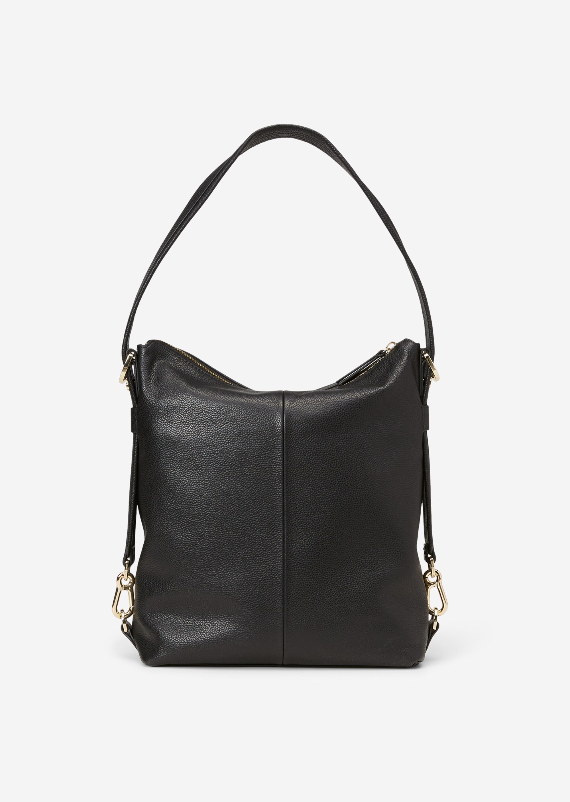 Hobo Bag medium aus fein genarbtem Leder