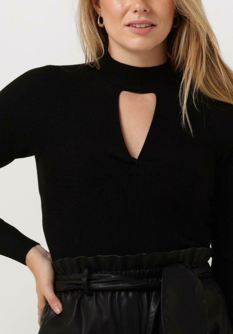 GUESS zwarte guess  ls twisted cut out rubie swtr
