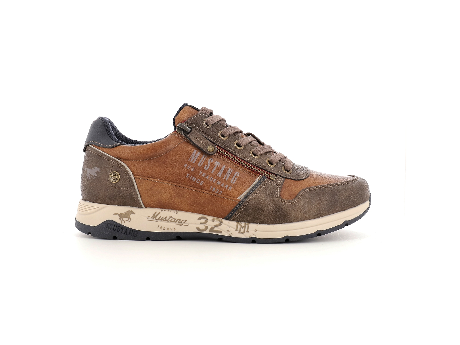 Mustang-4106 306 Synthétique Marron Moyen