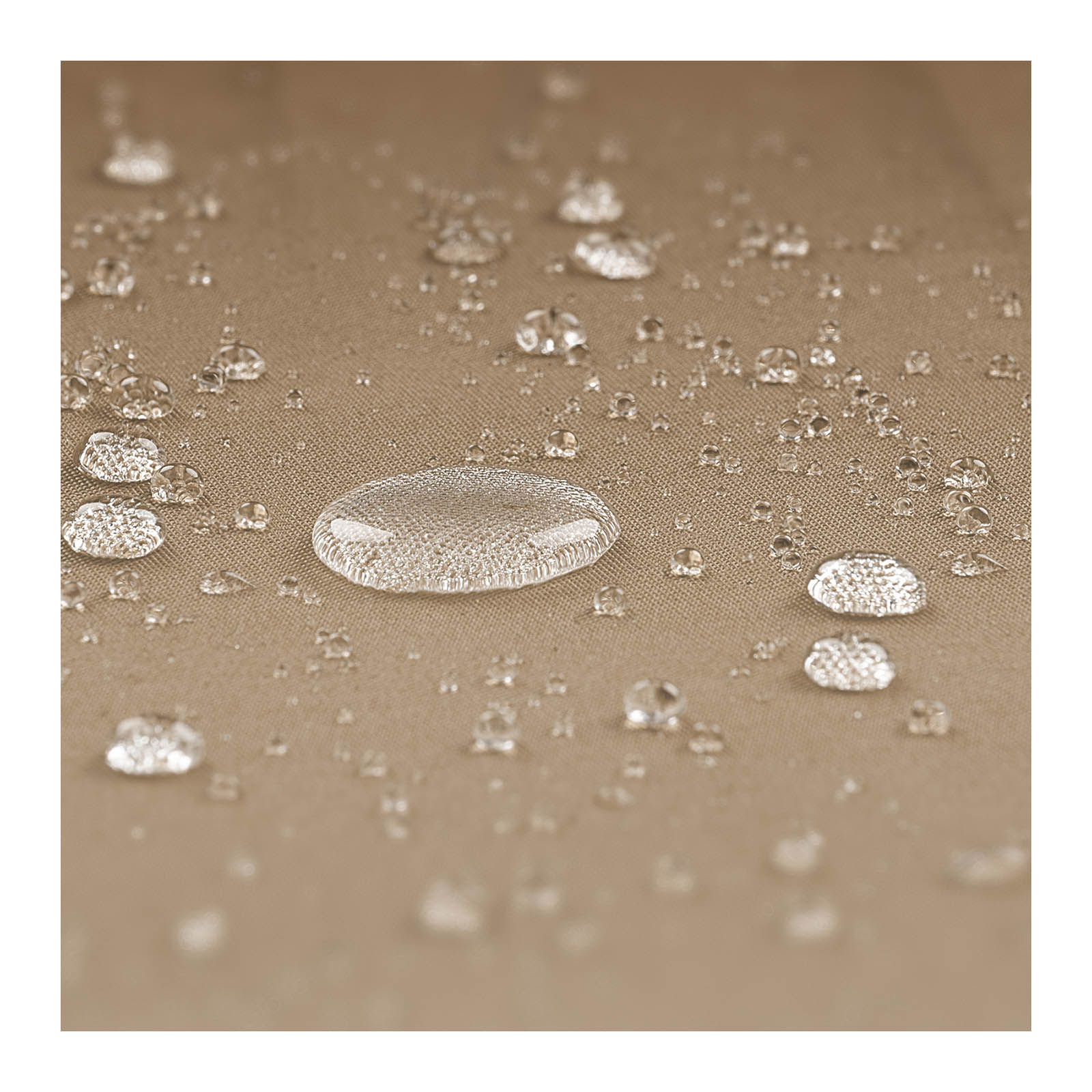 Parasol de terrasse hexagonal diamètre 300 cm inclinable taupe