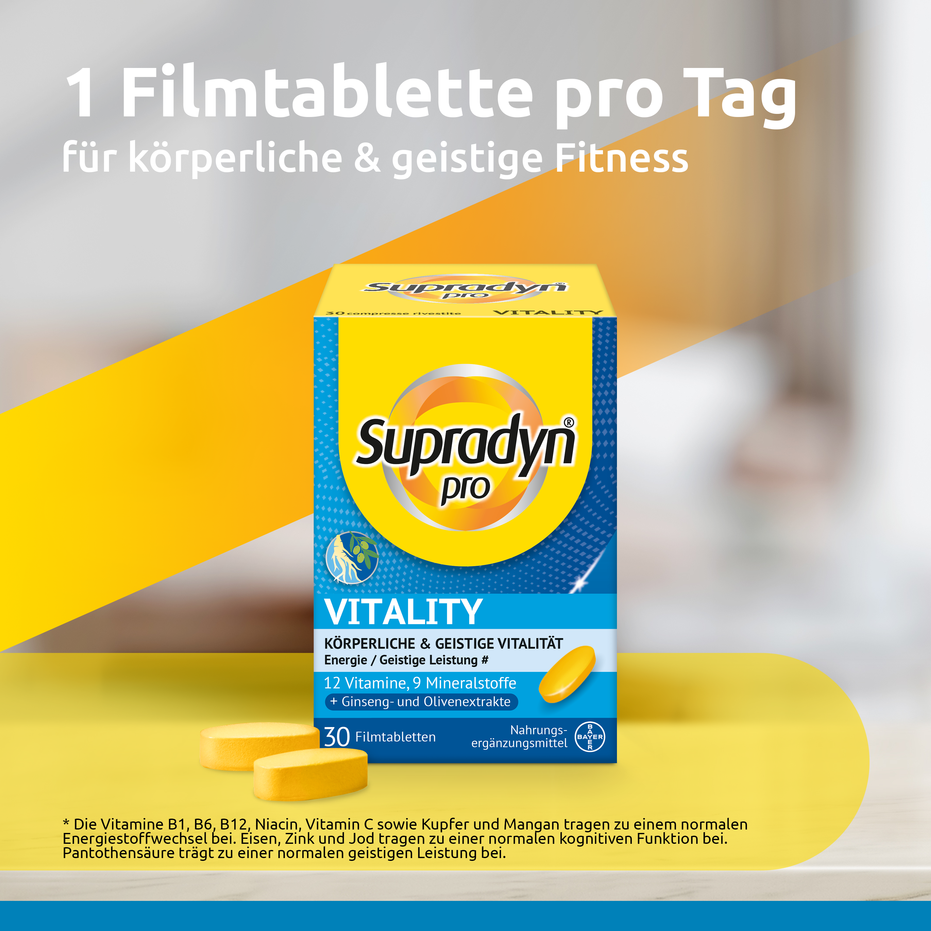 SUPRADYN pro Vitality Filmtabl Ds 30 Stk