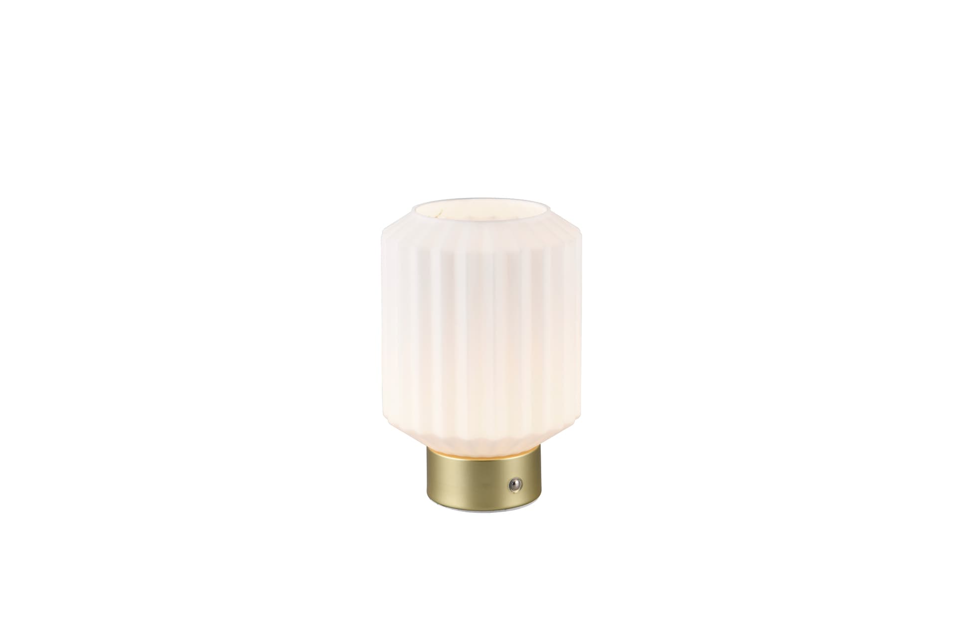 RL Akku LED Tischlampe LORD messingfarbig /weiß