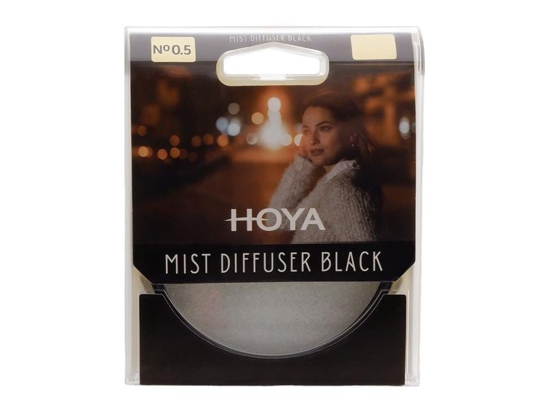 Hoya Objektivfilter Mist Diffuser Black No0.5 – 82 mm Effektfilter, unterdrückt Lichter- und Schattenkontraste und sorgt für ein weiches Bild